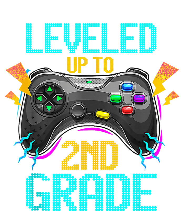 Leveled Up To 2nd Grade Video Gamer Back To School Boy Kid T-Shirt