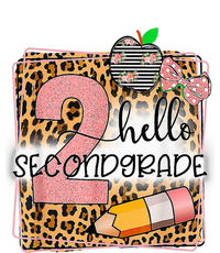 Hello Second Grade 2nd Grade Back To School Teacher Kid Girl Pom Pom 12in Knit Beanie