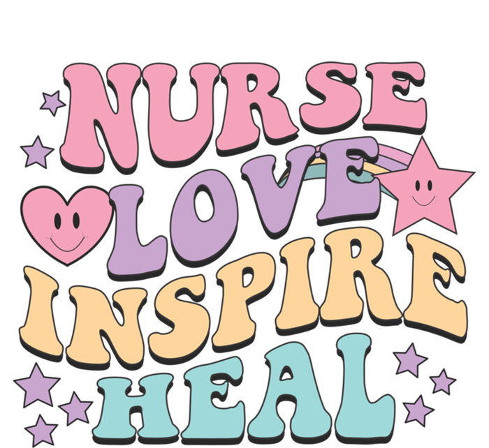 Nurse Love Inspire Heal Medicine Nursing Retro Healthcare Gift Women's T-Shirt