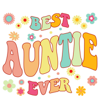 Retro Groovy Best Auntie Ever Mothers Day Funny Gift T-Shirt