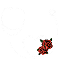 Nurse Stethoscope Flower Heart Nursing Gift T-Shirt