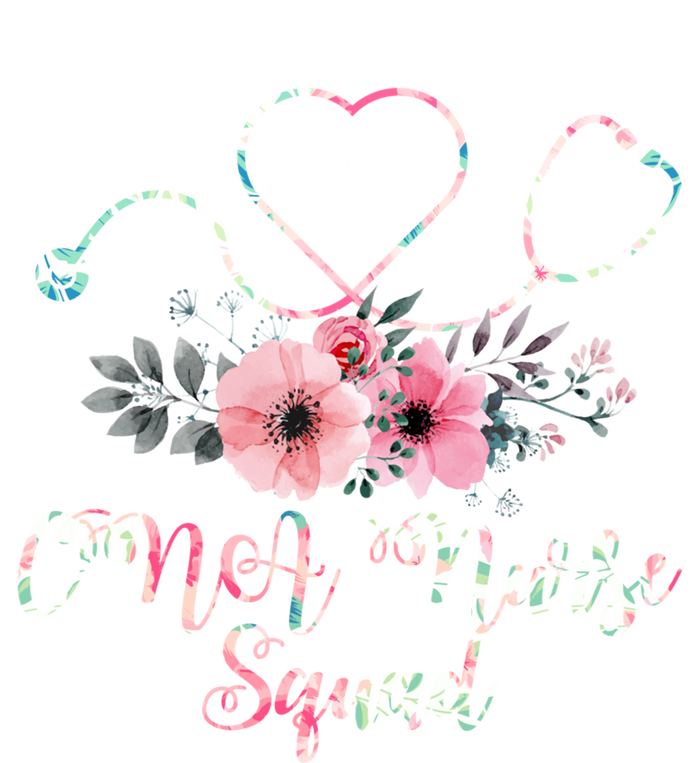 Cute Cna Squad Costume Stethoscope Floral Gift Nursing Gift Women's Racerback Tank