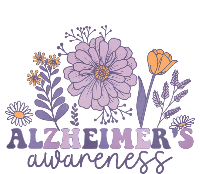 Flowers Alzheimer Awareness Dementia Awareness Alzheimers Walk Forget Me Not T-Shirt