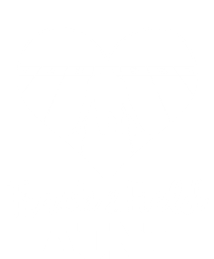 Track And Field Aunt Heart Funny Athletic Gift T-Shirt