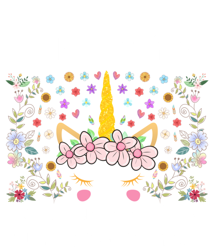 Unicorn Aunt Aunticorn Funny Auntie Floral Funny Gift Unty Cute Gift Sustainable Knit Beanie