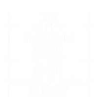 Eat Sleep Clinicals Funny Student Nurse Nursing School Gift Tie-Dye T-Shirt