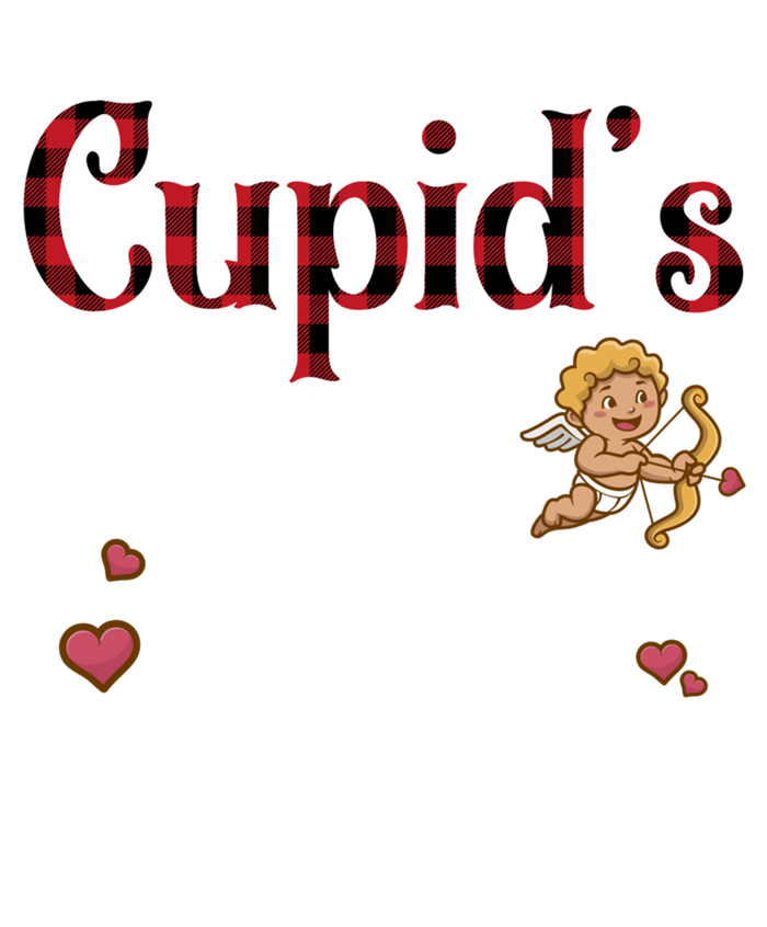 Valentine Day Cupid Favorite Camp Nurse Buffalo Plaid Gift T-Shirt