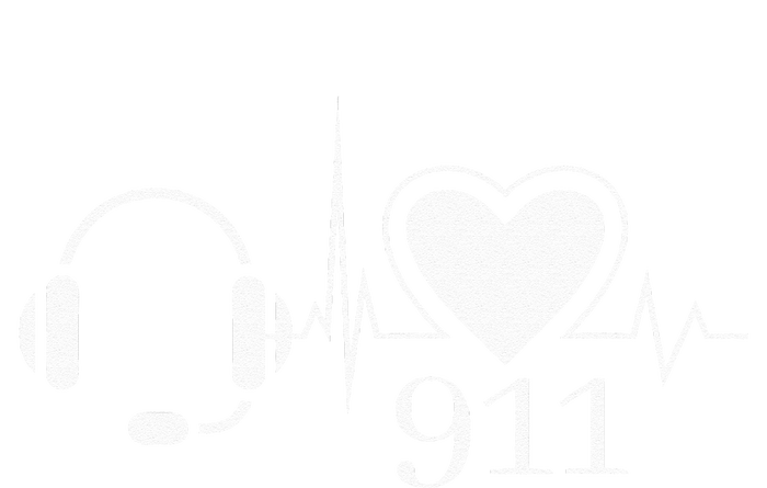 911 Police Dispatcher Thin Gold Line Heartbeat Law Enforcemt Grommeted Golf Towel