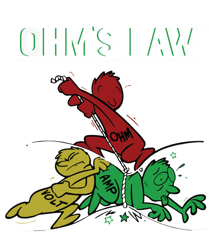 Ohms Law Funny Electrical Electronics Engineer Funny T Long Sleeve Shirt