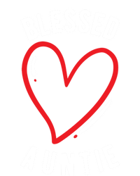 Wo Blessed Auntie Cute Love Heart Aunt Reveal Vibes Gift T-Shirt