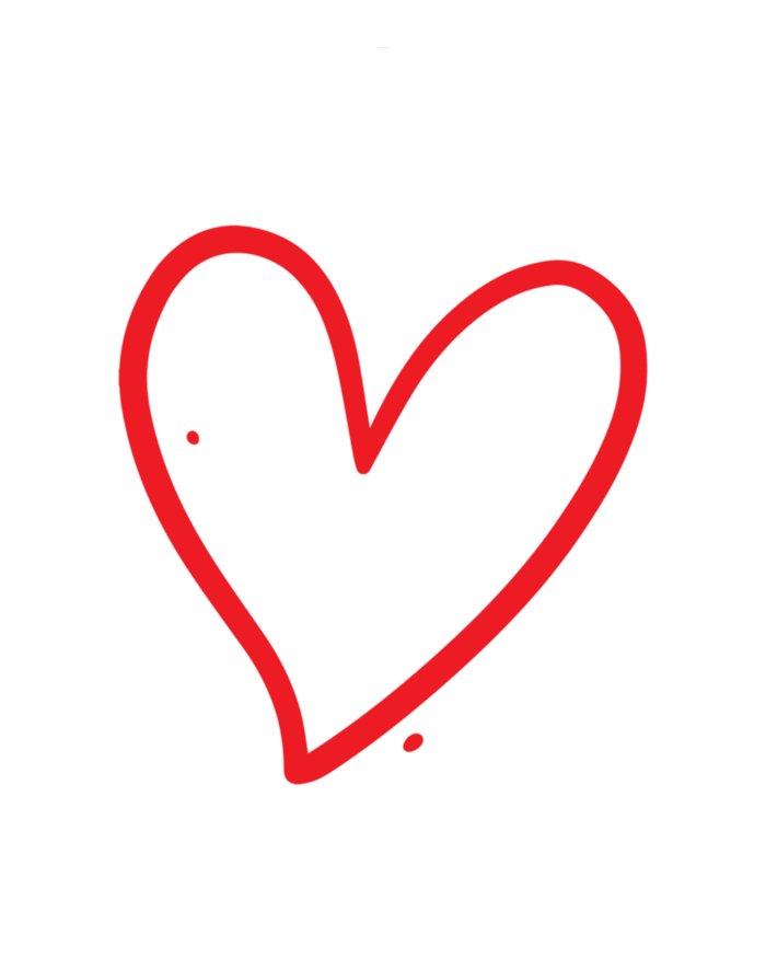 Wo Blessed Auntie Cute Love Heart Aunt Reveal Vibes Gift T-Shirt