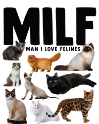 MILF Man I Love Felines Funny Cats PosiCharge Competitor Tank