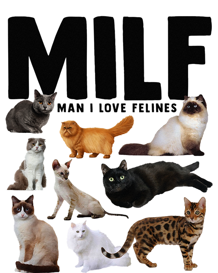 MILF Man I Love Felines Funny Cats PosiCharge Competitor Tank