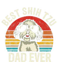 Best Shih Tzu Dad Ever Fathers Day Vintage Shih Tzu Dog Baby Long Sleeve Bodysuit