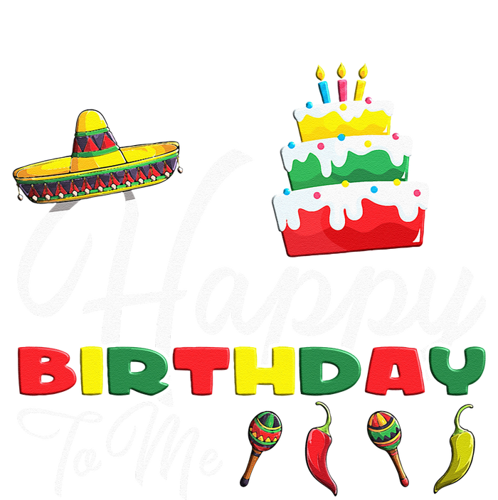 Mexican Holliday Sombrero Cute Cake Happy Birthday To Me Performance Sprint T-Shirt