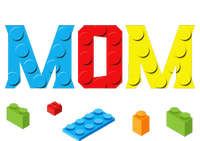 Mom Master Builder Building Bricks Blocks Family Set Parents T-Shirt