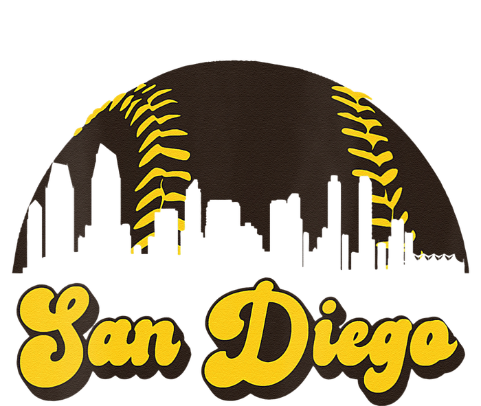 San Diego Baseball Vintage Skyline Cool Retro SD Jersey Knit Cap Winter Beanie