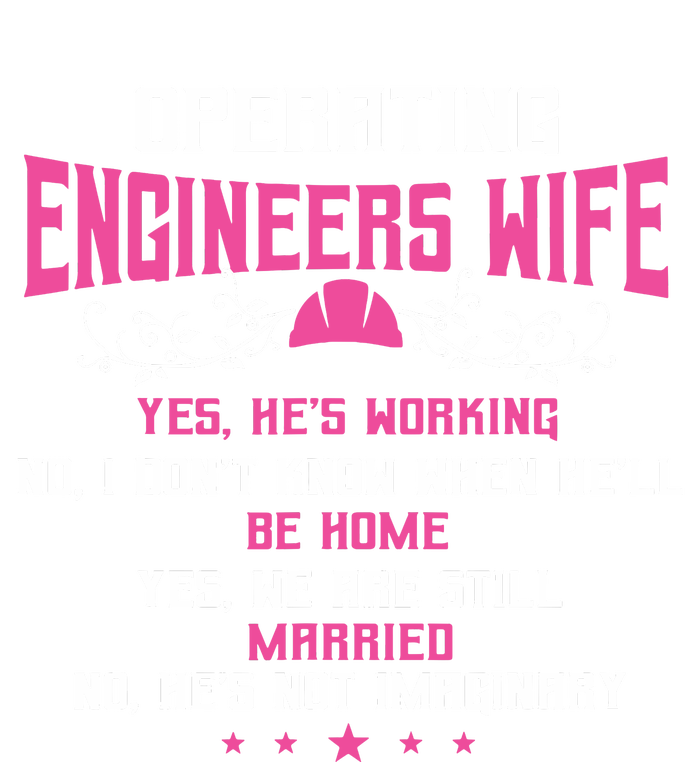 Operating Engineers Gifts Wife Yes Hes Working Funny Mousepad