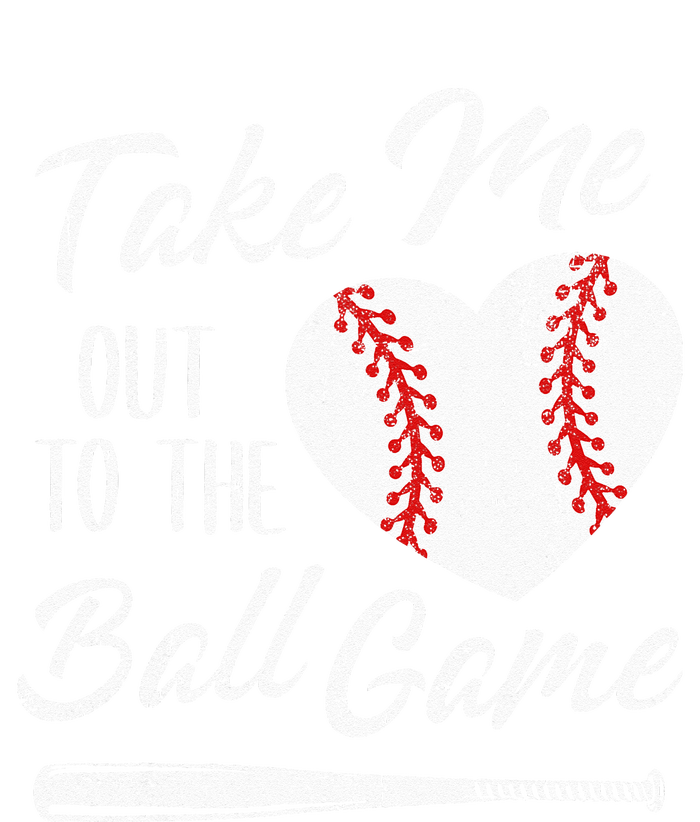 Take Me Out To The Ball Game Baseball Heart Cute Mothers Day Sweatshirt