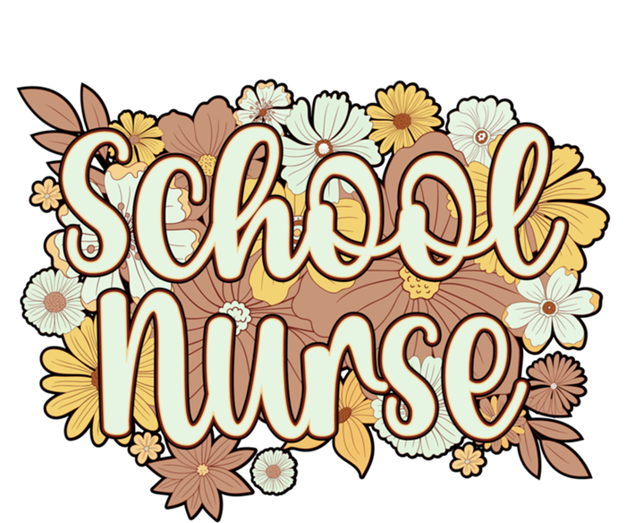 School Nurse Flowers School Nursing Cute Gift T-Shirt