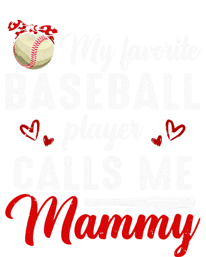 My Favorite Baseball Player Calls Me Mammy Cute Mothers Day Baby Long Sleeve Bodysuit