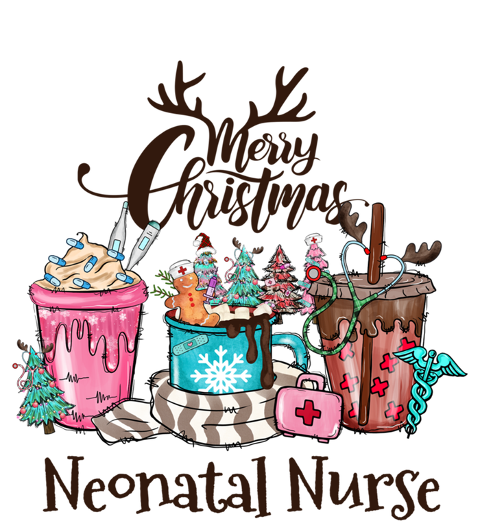 Merry Christmas Neonatal Nurse Coffee And Hot Cocoa Christmas Gift T-Shirt