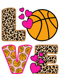 Cute Love Basketball Leopard Print Women Basketball Ladies Long Sleeve Shirt