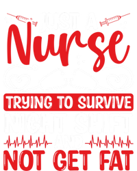 Night Shift Nurse Appreciation Rn Cna Nurse Funny Nursing Cute Gift Women's Racerback Tank