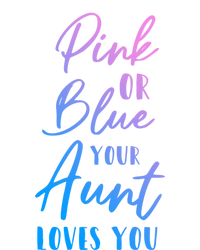 Funny Pink Or Blue Aunt Loves You Nephew Niece Gender Reveal Gift Tie-Dye Long Sleeve Shirt