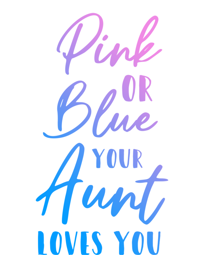 Funny Pink Or Blue Aunt Loves You Nephew Niece Gender Reveal Gift Tie-Dye Long Sleeve Shirt