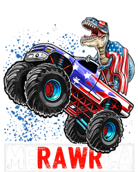 Merica Dinosaur Monster Truck 4th of July American Flag Boy Women's Fleece Hoodie