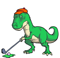 Funny T Rex Dinosaur Golf Giftss for Golfer T-Shirt