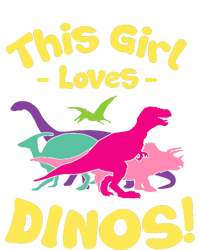 This Girl Loves Dinos - Funny Dinosaur Lover Gift Full Zip Hoodie