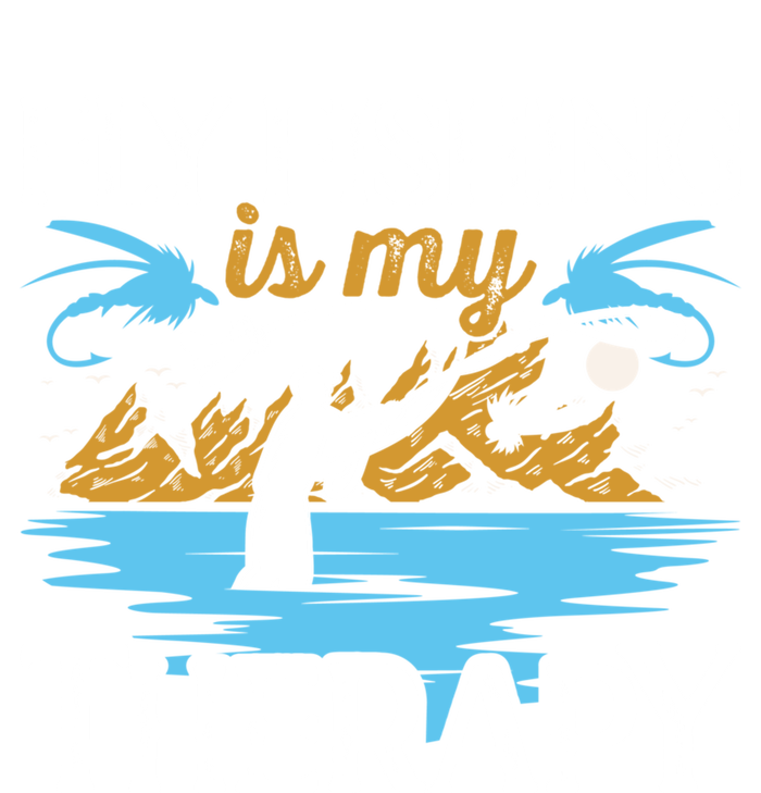 Flyfishing Is My Therapy Fly Angling Fish Hunting Therapy Gift Women's Tri-Blend 3/4-Sleeve Raglan Shirt