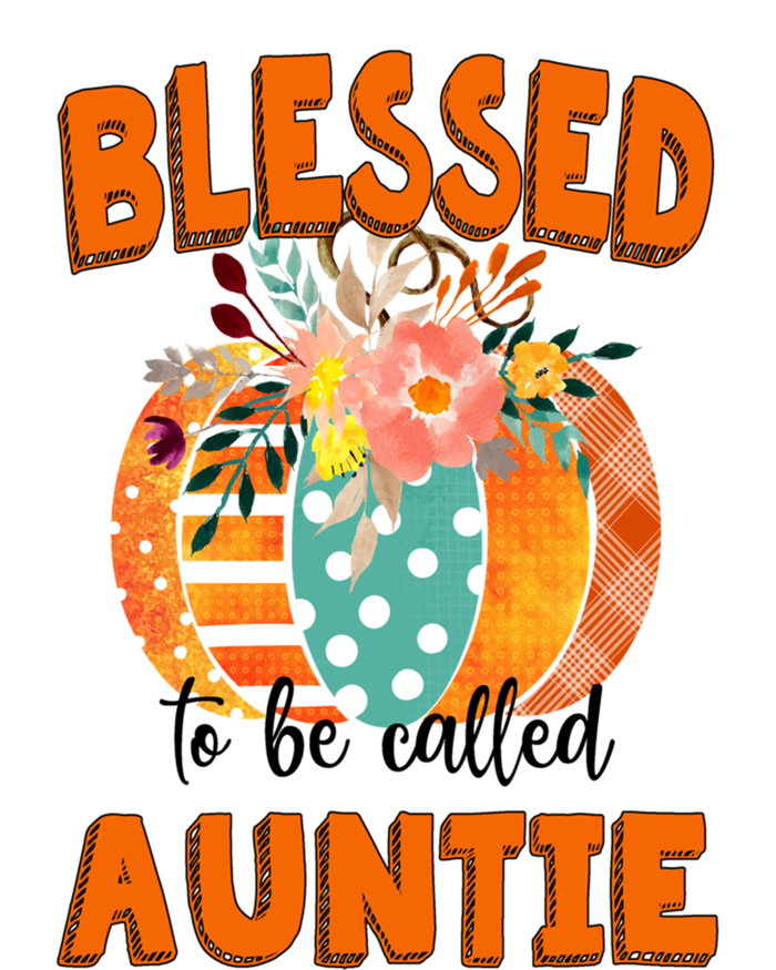 Grandma Tee Blessed To Be Called Auntie Fall Art Gift Ceramic Bell Ornament