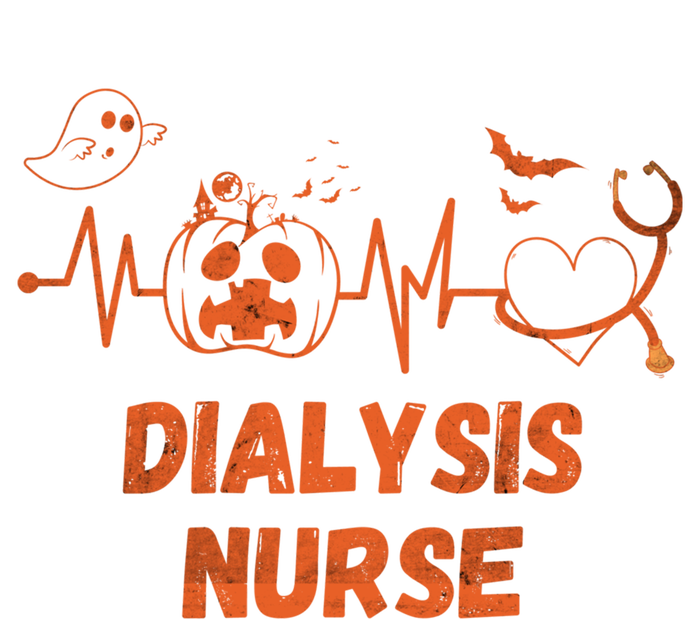 Halloween Dialysis Nurse Stethoscope Heartbeat Nursing Gift T-Shirt