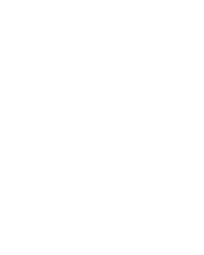 Hello Auntie Please Get Me Out Here Auntie Aunt Nephew Niece Gift Valucap Bio-Washed Visor