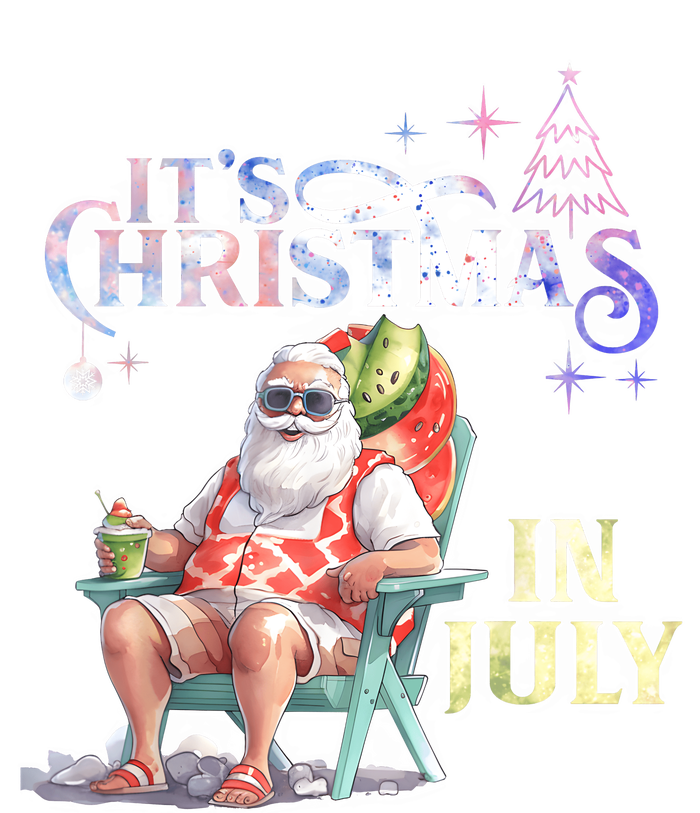 Christmas In July Santa Beach Summer Float Xmas Funny PosiCharge Competitor Tank