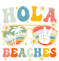 Hola Beaches Groovy Retro Funny Beach Vacation Summer Women's Fleece Hoodie