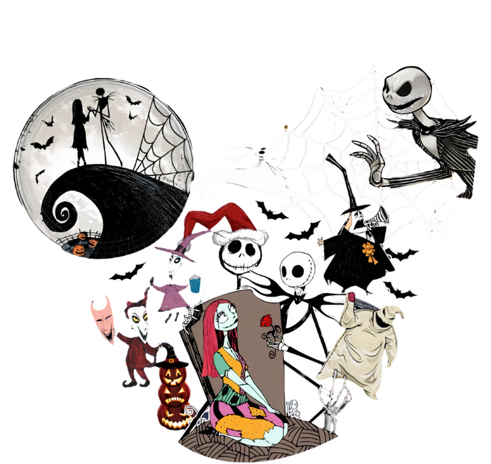 Head Nightmare Before Jack And Sally Halloween Oogie With Bash T-Shirt