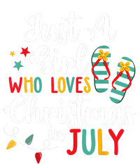 Just A Girl Who Loves Christmas In Jully Summer Beach Women Womens Funnel Neck Pullover Hood