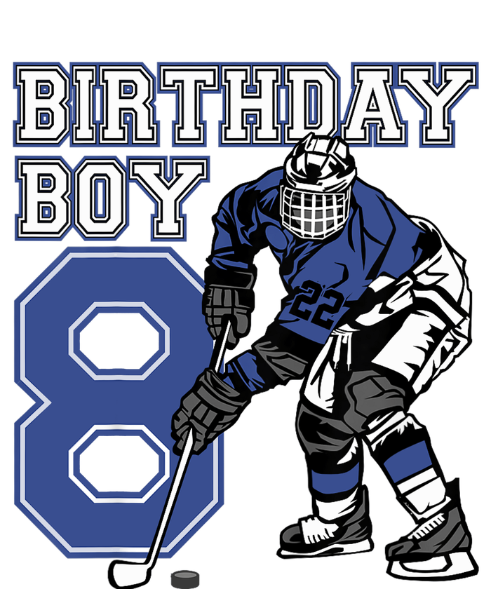  8 Year Old Ice Hockey Themed Birthday Party 8th Boy Gift T-Shirt