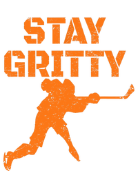 STAY GRITTY Funny Ice Hockey Philly gift Vintage Performance Long Sleeve Polo