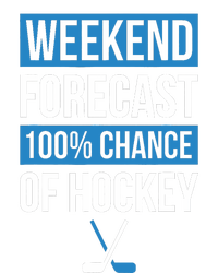 Weekend Forecast Funny Hockey Hockey Player Gift Tee Cooling Performance Crew T-Shirt