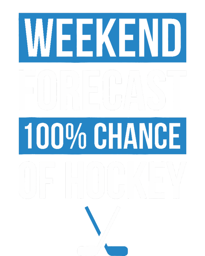 Weekend Forecast Funny Hockey Hockey Player Gift Tee Cooling Performance Crew T-Shirt