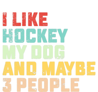 I Like Hockey My Dog & Maybe 3 People Hockey Coach Vintage City Backpack