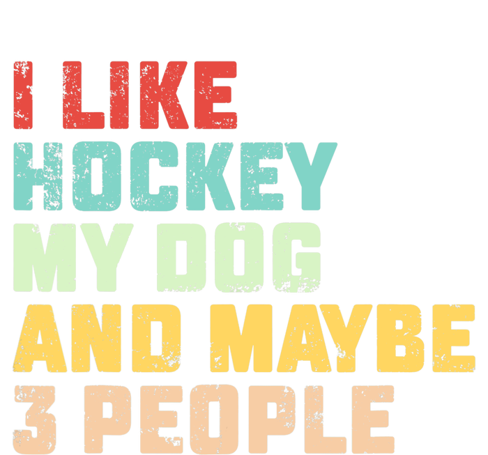 I Like Hockey My Dog & Maybe 3 People Hockey Coach Vintage City Backpack