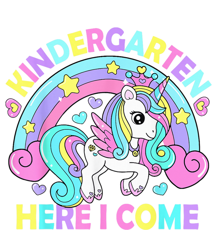 Kindergarten Here I Come Funny Unicorn Girls Back To School Tank Top