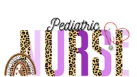 Pediatric Nurse Pediatrician Leopard Rainbow Gift Premium T-Shirt