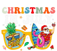 Christmas In July Santa Sunglasses Summer Beach Funny Xmas T-Shirt